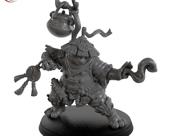Hua Tuo, Panda Monk Warrior - Signum Games - 3D Printed Resin Fantasy Miniature