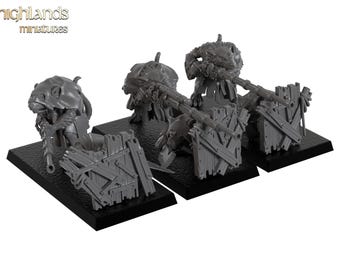 Sewer Vermin Shooter Team - Highlands Miniatures - 3D Printed Resin Fantasy Miniature 32/28mm Scale