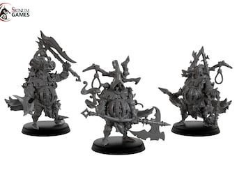 Executioner of Plague Legions by Signum Games - 3D Printed Resin Fantasy Miniature - 32mm Scale