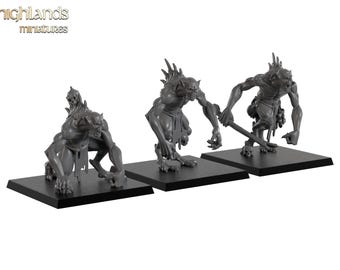 Crypt Ghouls - Transilvania The Fallen Realm - Highlands Miniatures - 3D Printed Resin Fantasy Miniature