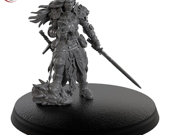 Helena, The Song of Steel - Signum Games - 3D Printed Resin Fantasy Miniature