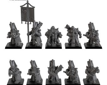 Blunderbuss Shooters - Sons of Marduk - Highland Miniatures - 3D Printed Resin Fantasy Miniature