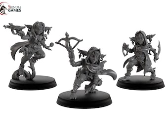 Fizzy Female Goblin by Signum Games - 3D Printed Resin Fantasy Miniature 32/28mm Scale