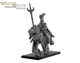 Mounted Aegean Mage by Highlands Miniatures | 3D Printed Resin Miniature
