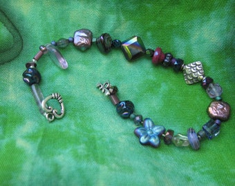 Iridescent Mountain Flower Bracelet.