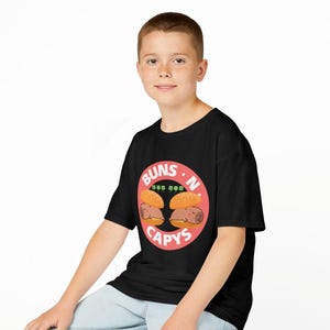 Kids Buns-N-Capys Cotton Tee: Fun Playtime Shirt