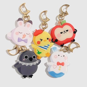 Love and Deepspace Mascot Keychains, LADS, Sylus, Caleb, Rafayel, Zayne, Xavier, LADS, Mephisto, Moonbuns