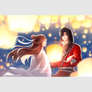 TGCF Hualian Art Prints, Heaven Official's Blessing, Xie Lian, Hua Cheng, Mxtx, Danmei, Moonbuns