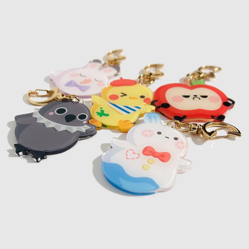 Love and Deepspace Mascot Keychains, LADS, Sylus, Caleb, Rafayel, Zayne, Xavier, LADS, Mephisto, Moonbuns