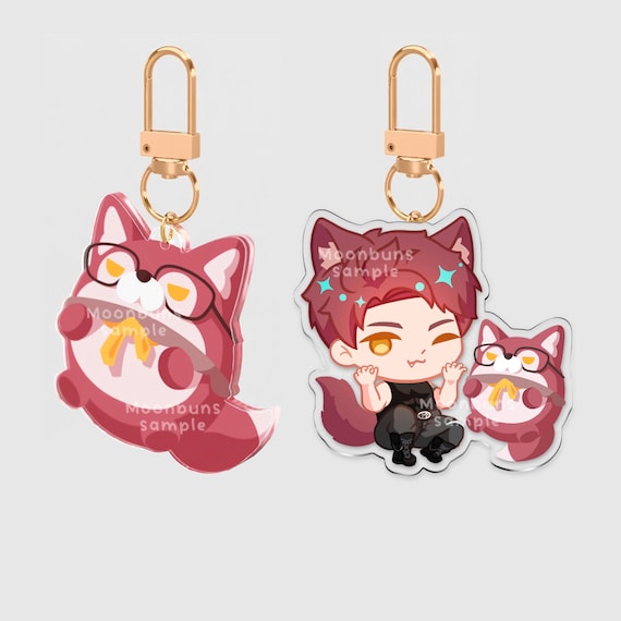 Love and Deepspace Valko Keychains Sylus, Caleb, Rafayel, Zayne, Xavier, LADS, Moonbuns