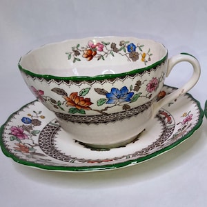 Copeland Spode Large Teacup, Chinese Rose, Old Backstamp