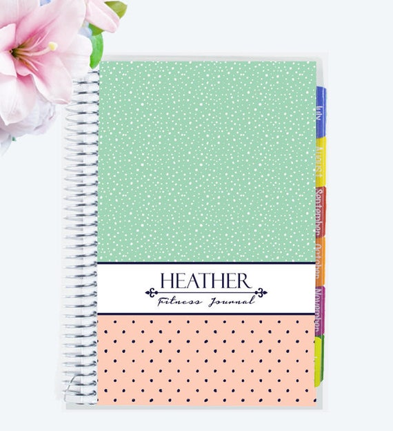 FITNESS Journal and Tracker Etsy