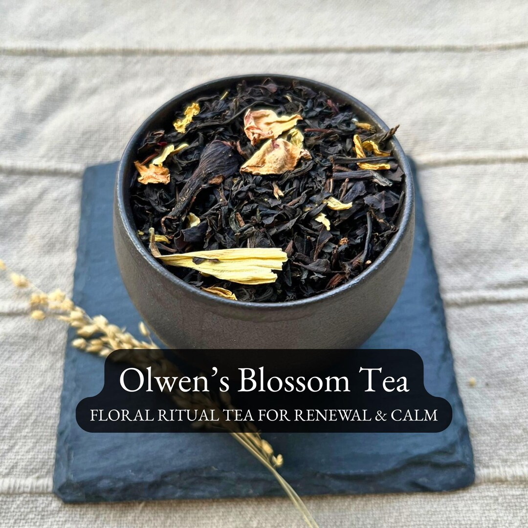 Calm Ritual Tea Olwen’s Blossom Tea - Floral Ritual Spell Tea for Renewal & Calm - Etsy