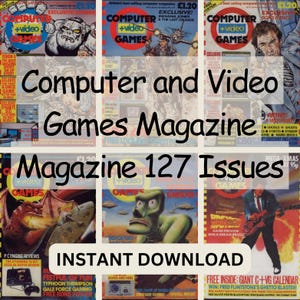 Vintage Computer  Video Games Magazine Collection - 127 Issues Digital Download