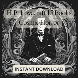 H.P. Lovecraft 15-Book Digital Download – Classic Cosmic Horror & Cthulhu Mythos Collection PDF + Bonus Images