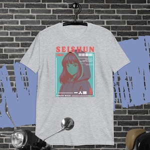 SEISHUN Tokyo Walk Anime Hoodie Girl Shirt – Retro Vaporwave Aesthetic Japanese Streetwear Tee, Unisex Anime Shirt, Retro anime style tee