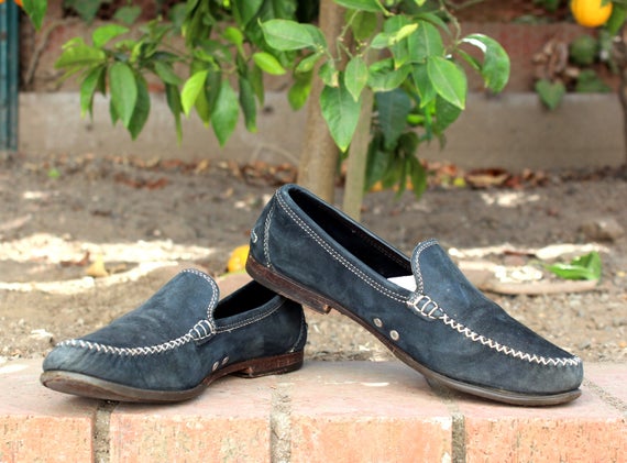 blue suede ferragamo