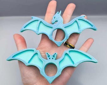 3D Printed Bookmark Page Holders, Bat/Dragon Book Page Holders, Book Lovers Gift Set, 3D Thumb Page Holder, DIY Paint Your Own Readers Gift