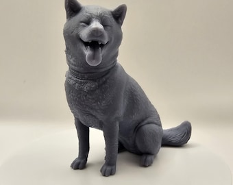 3D Printed Dog Shiba Inu Model Statue, Miniature Shiba Inu, Paint It Your Self Dog Statue Ornament, Cute Dog Gift Statue, Dog Lovers Gifts