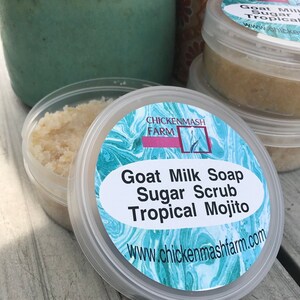 Tropical Mojito Sugar Scrub With Goat Milk Soap | Sugar Scrub | Body Scrub | Body Polish | Chickenmash Farm