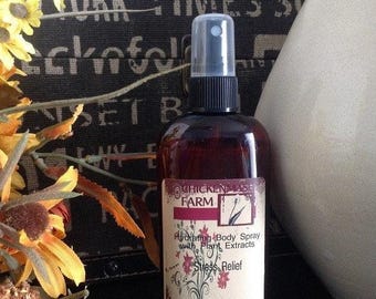 Spray corporal antiestrés – Bruma botánica sin alcohol / Aroma fresco de hierbas para aromaterapia