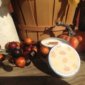 Pumpkin Pie Fragrant Candle | Wood Wick Candles | Soy Candles | Travel Candles | Fall Candles