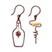 see more listings in the Wine Lovers Earrings section