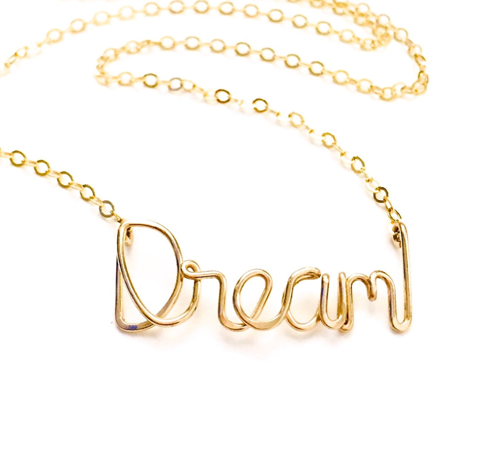 Gold Name Necklace. Personalized 14k Gold Filled Name Etsy