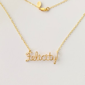 Child Name Necklace. Gold Kids Name Necklace. Custom Girls 14k Gold Filled Necklace. Girls Name Necklace image 8