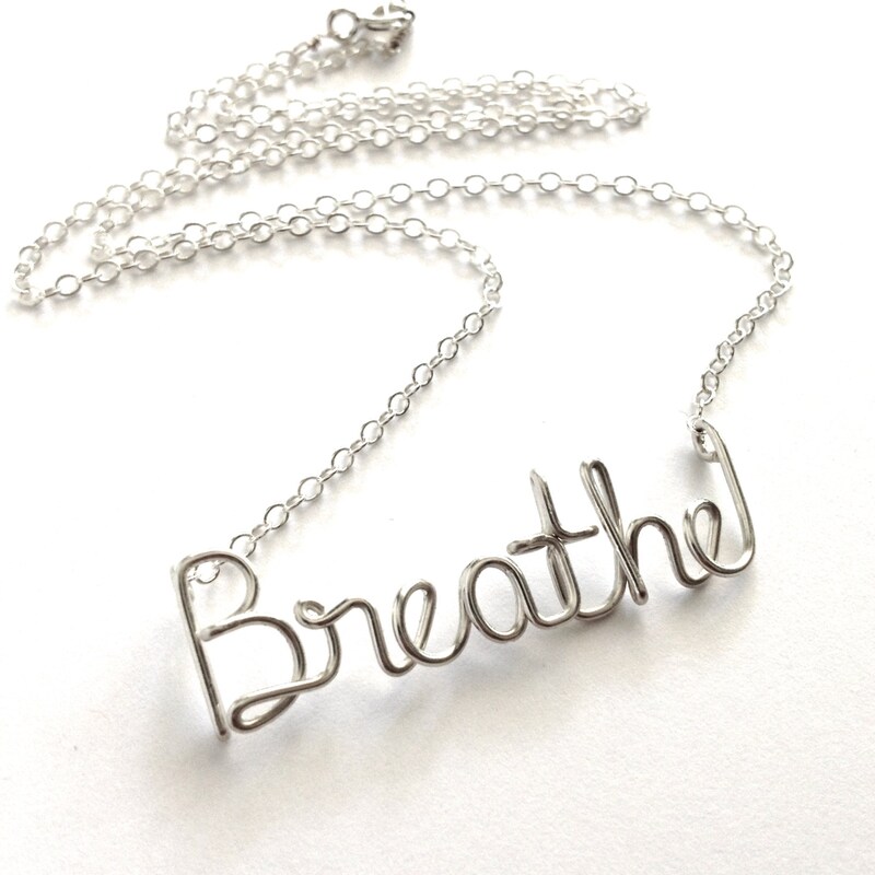 Breathe Paperclip Necklace main image 0