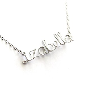 Personalized Sterling Silver Name Necklace: Custom Lowercase Script image 9