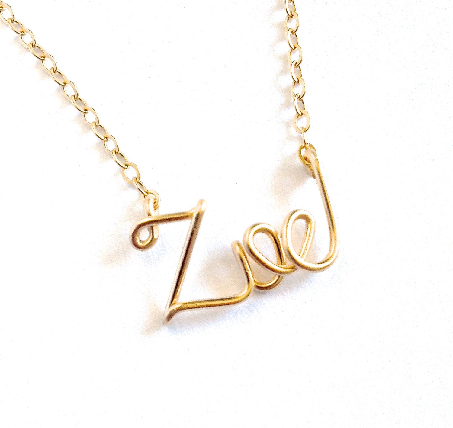 Personalized Gold Name Necklace. Custom Gold Name Necklace. Etsy UK