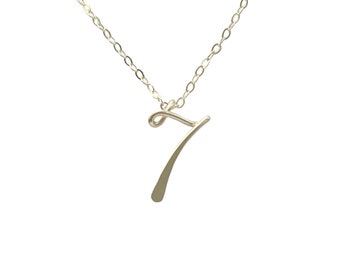 Number Necklace Sterling Silver. Numerology Necklace