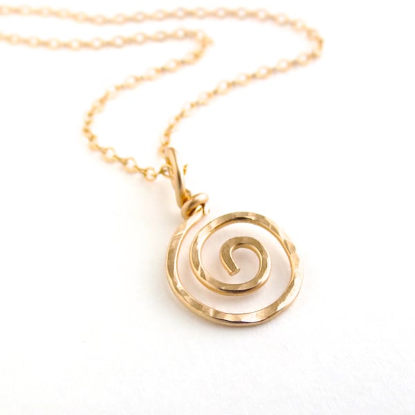 Spiral Necklace Etsy