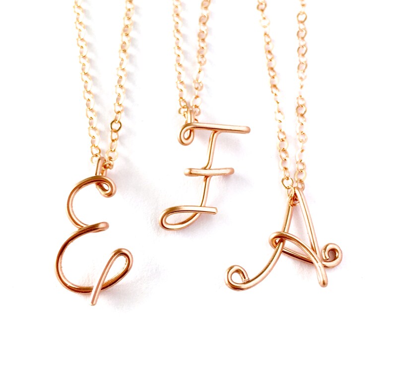 Fine Necklaces Pendants 9ct Gold Fancy Calligraphy Script Letter G 