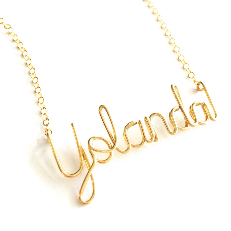etsy child name necklace
