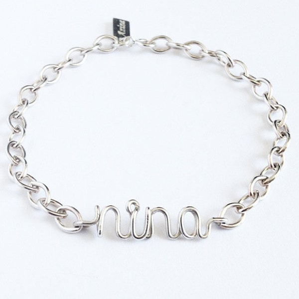 Personalized Name Bracelet in Sterling Silver