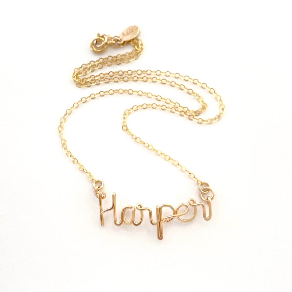 Gold Child Name Necklace. Kids Name Necklace. Custom Girls Etsy