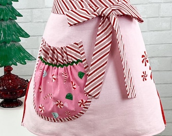 Christmas Apron: Cookie Swap Host Gift, Festive Baking Accessory