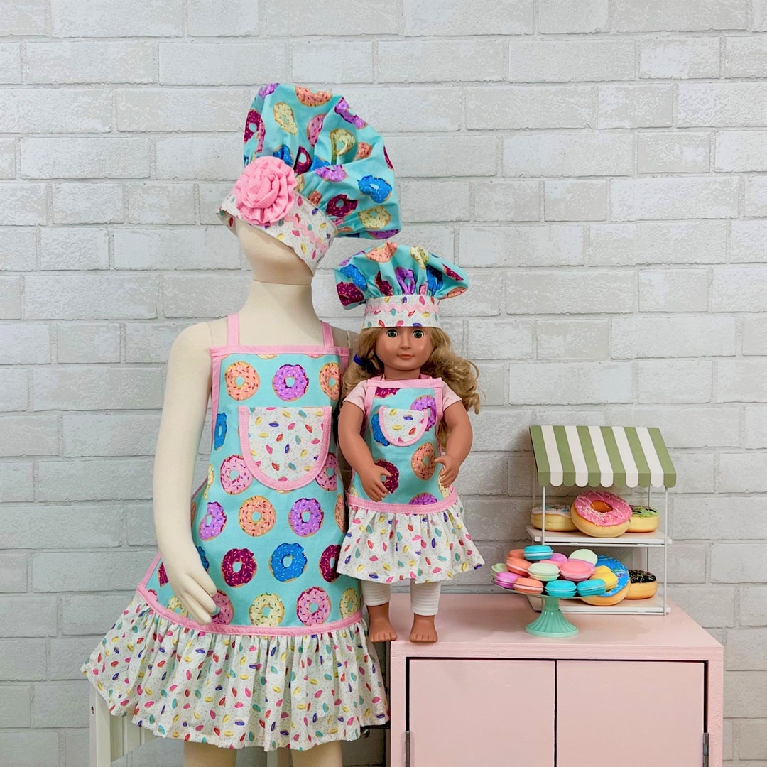 Matching Girl and Doll Apron Set Dolly and Me Aprons AG Doll Apron 18