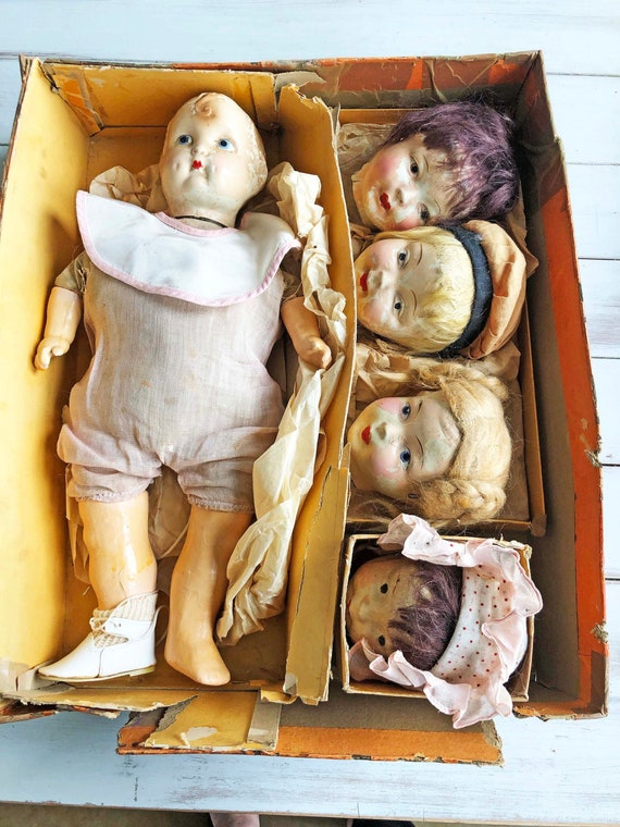 RARE FAMLEE DOLL. 5 Changeable Heads and One Body. Original