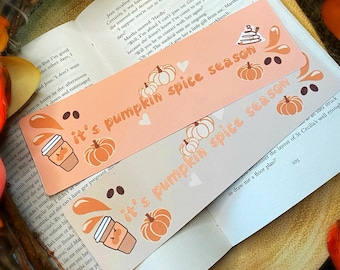 Zakładka Pumpkin Spice | Jesienna zakładka | Kawa Pumpkin Spice | Urocza zakładka PSL