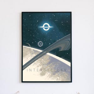 Interstellar Movie Poster Printable PDF, Interstellar by Christopher Nolan Digital Wall Art, Home Wall Decor