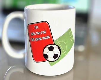 Fantasy Football Tasse: Rote Karte FPL Geschenk