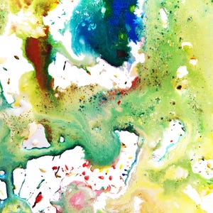 Colors and Glitter (abs05) - Die fünfte von 8 abstrakten Postkarten