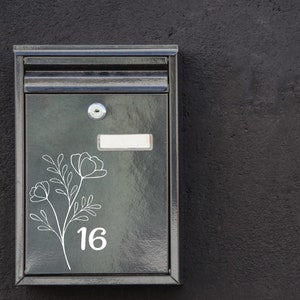 Sticker chiffre boîtes aux lettres, Sticker personnalisé numéro, autocollant boîte à lettres