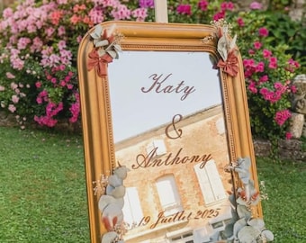 Personalized Wedding Sign Stickers, Wedding Welcome Sign Stickers, Wedding Stickers, Personalized Wedding Stickers