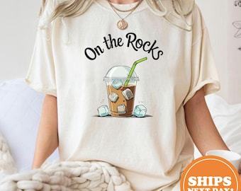 Iced Coffee Shirt / Funny Coffee Lover Tee / Comfort Colors T-Shirt