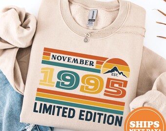 1995 Birthday Hoodie, 1995 Birthday Sweatshirt, Vintage 1995 Pulloverx