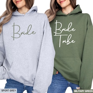 Bride Sweatshirt / Bride Tribe Hoodie / Bachelorette Sweatshirt / Bridal Party Hoodie / Wedding Party Sweater / Bride Squad Pullover
